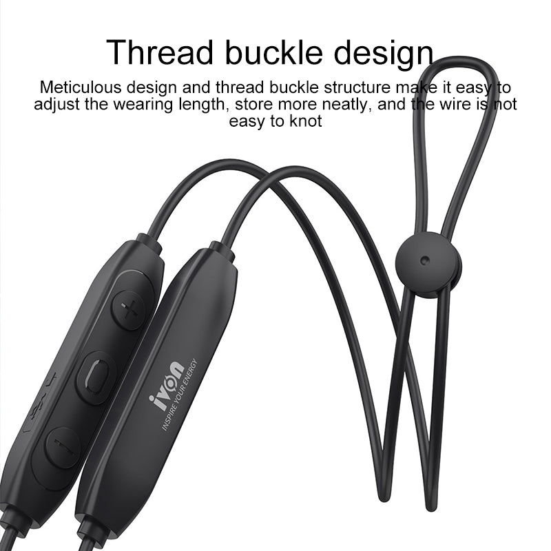 IVON BT16 Wireless Bluetooth 5.0 Sports Earphones Noise Reduction Magnetic Adsorption Headphones IVON BT16 Wireless Bluetooth 5.0 Sports Earphones Noise Reduction Magnetic Adsorption Headphones